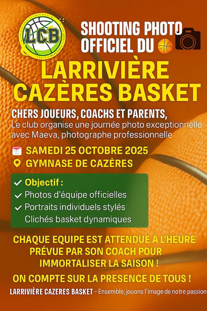 Shooting photo officiel du club